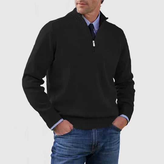 The Howard™ | Essential Zip-Neck Sweater