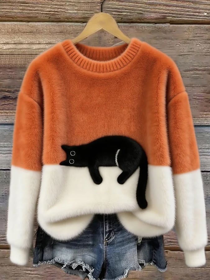 Marlowe™ Soft Cat Graphic Jumper