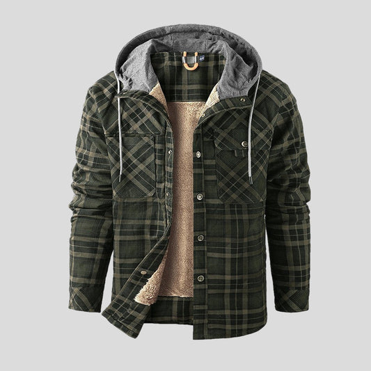 Michael | Checked Sherpa Jacket