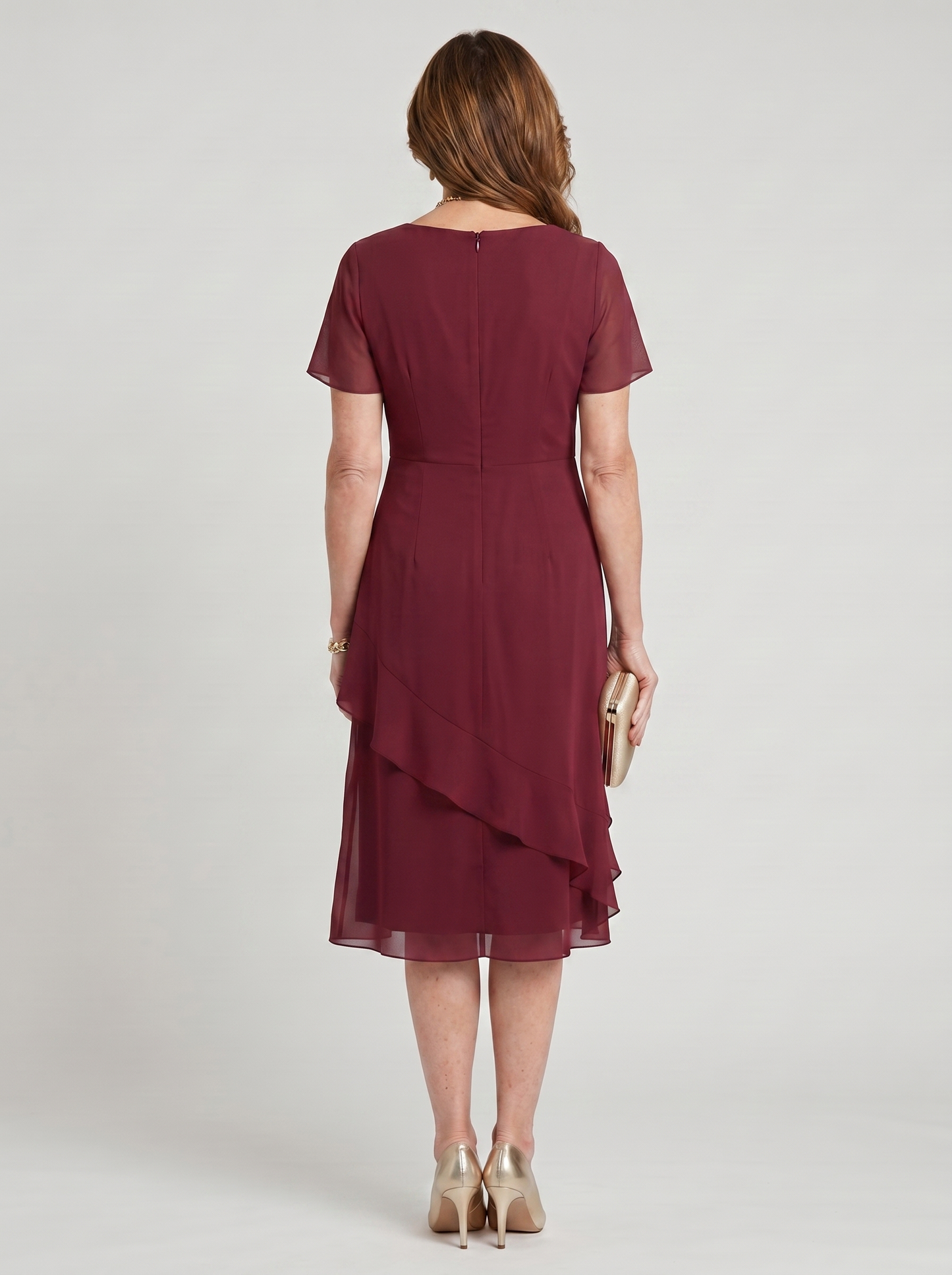 The Sara™ — Draped Elegant Dress