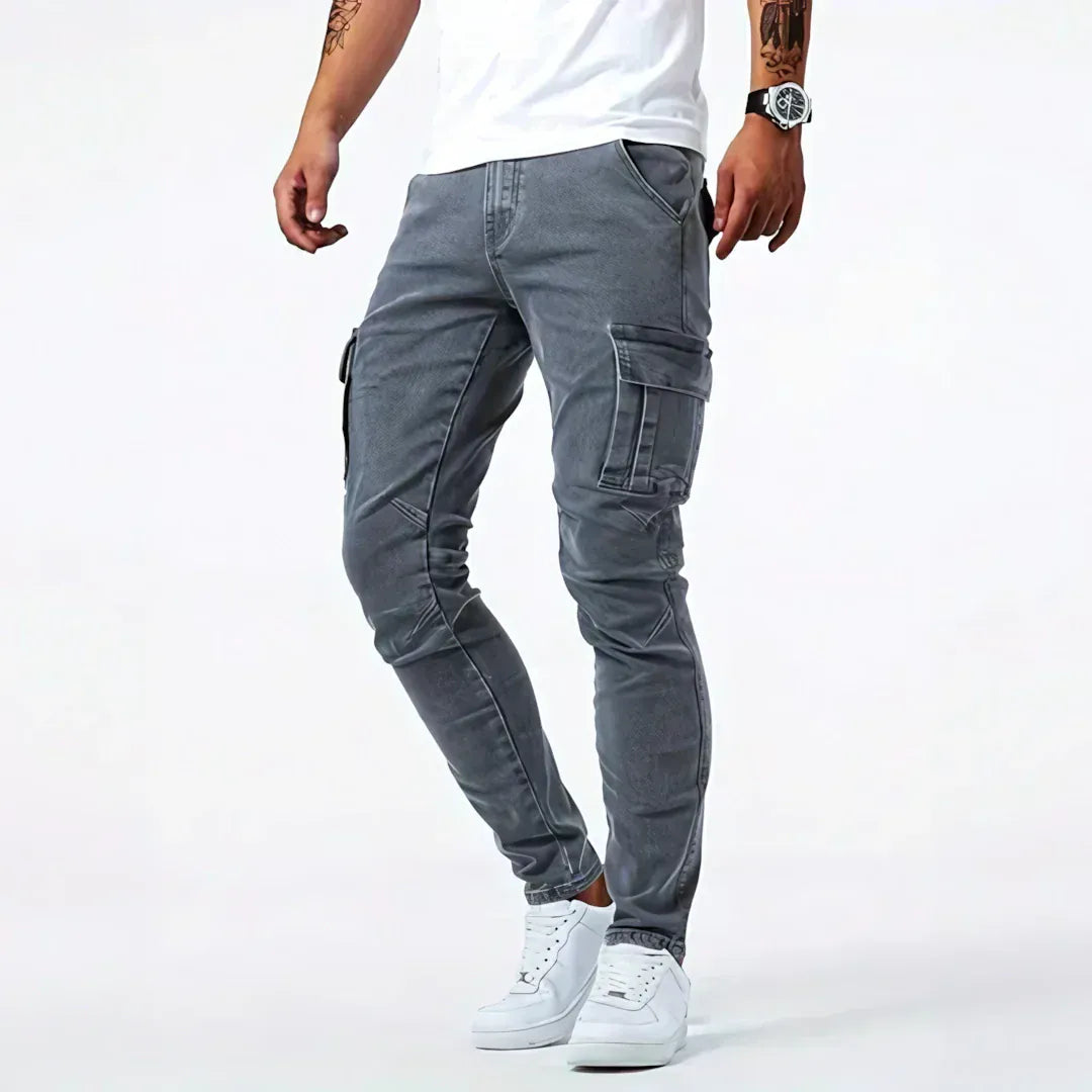 Edmund | Cargo Denim Skinny Jeans