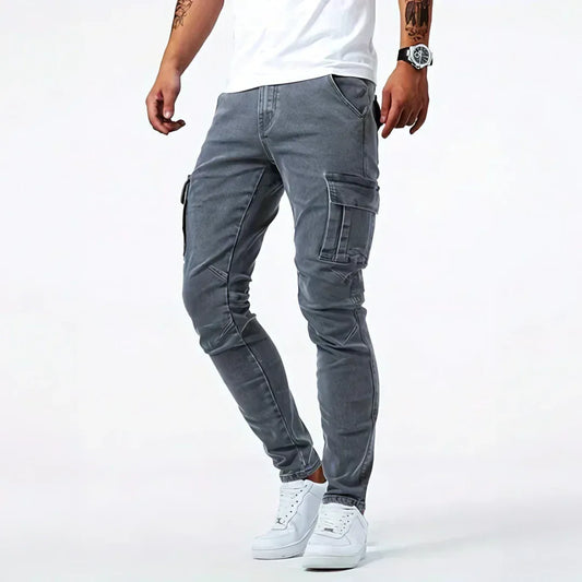 Edmund | Cargo Denim Skinny Jeans