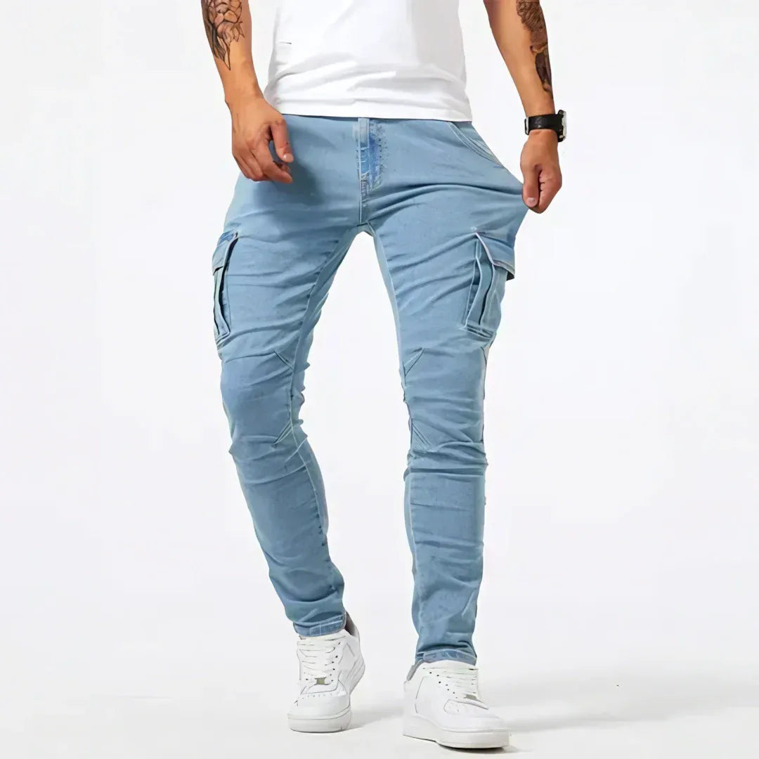 Edmund | Cargo Denim Skinny Jeans