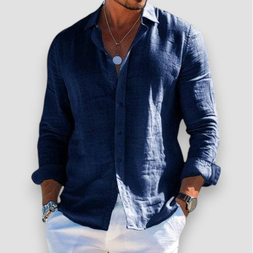 The Mason™ | Premium Linen-Blend Relaxed Shirt