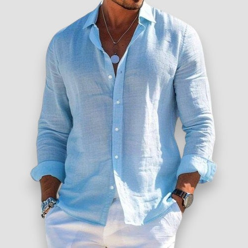 The Mason™ | Premium Linen-Blend Relaxed Shirt