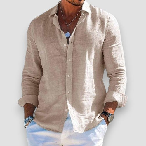 The Mason™ | Premium Linen-Blend Relaxed Shirt