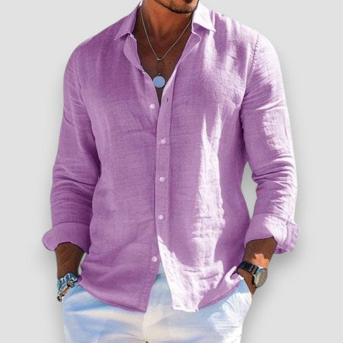 The Mason™ | Premium Linen-Blend Relaxed Shirt