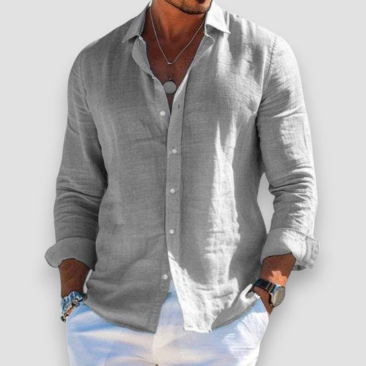 The Mason™ | Premium Linen-Blend Relaxed Shirt