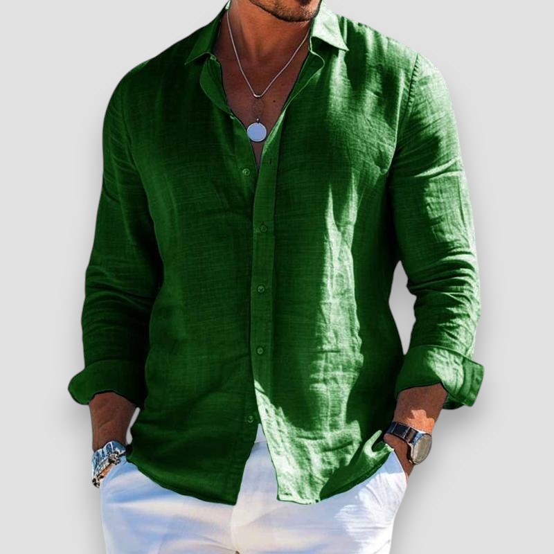 The Mason™ | Premium Linen-Blend Relaxed Shirt