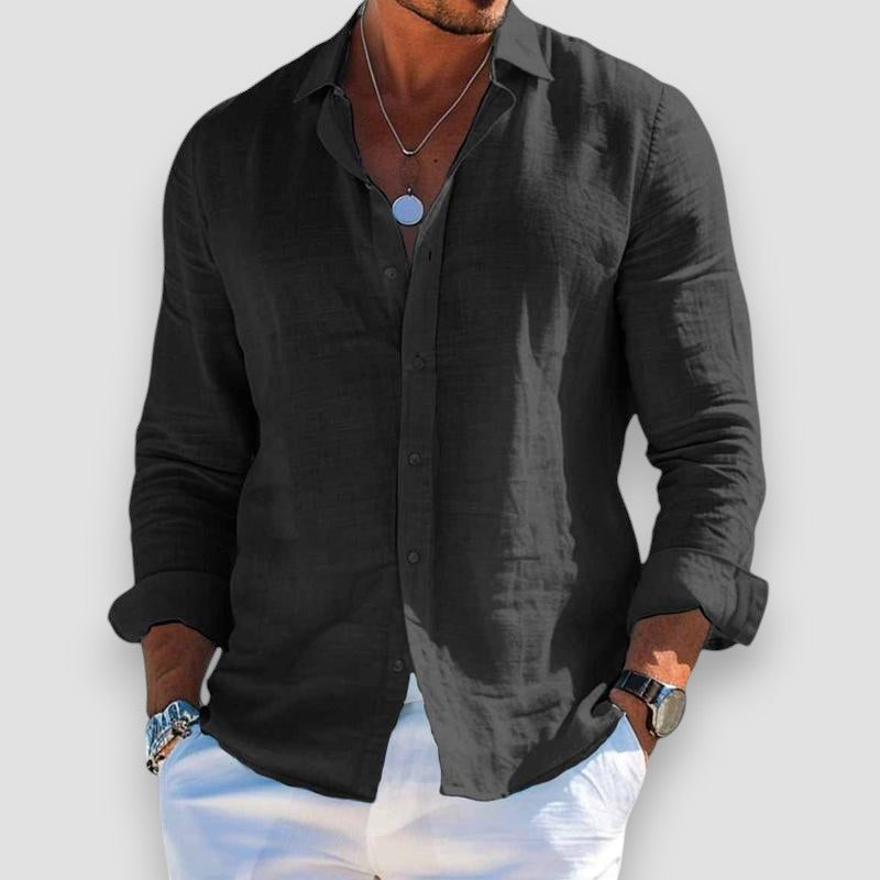 The Mason™ | Premium Linen-Blend Relaxed Shirt