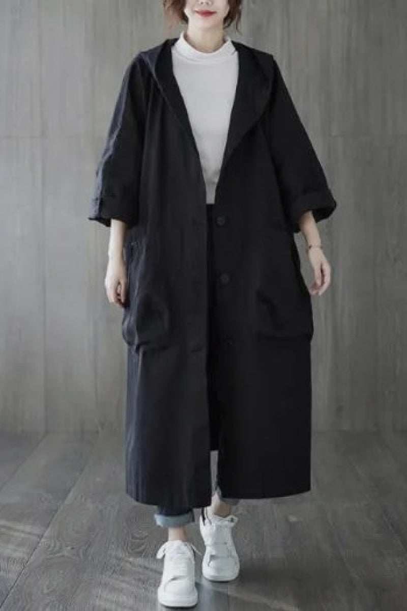 Indigo | Oversized Windbreaker Jacket