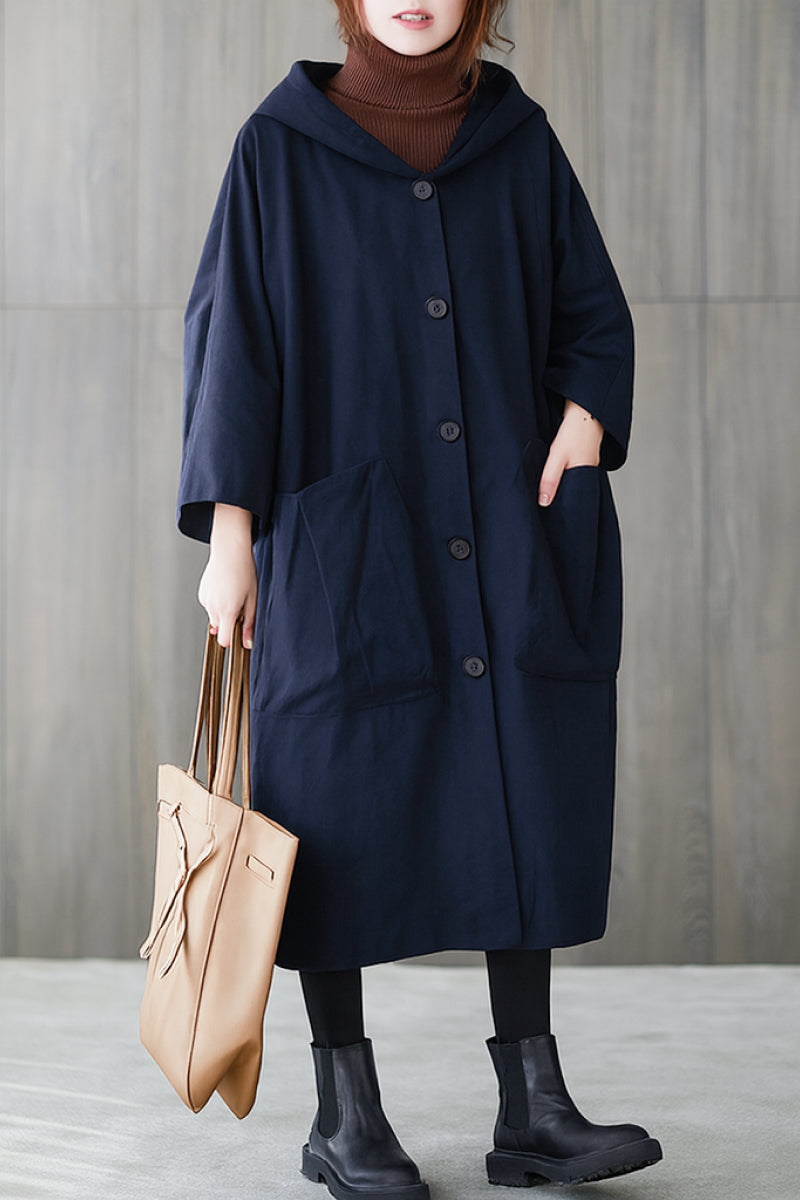 Indigo | Oversized Windbreaker Jacket