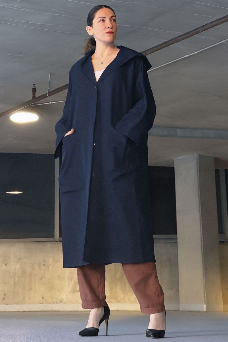 Indigo | Oversized Windbreaker Jacket