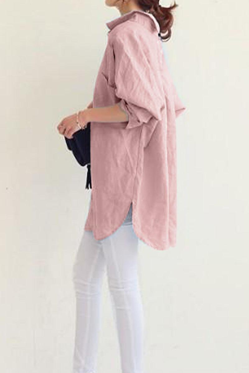 Evie | Oversized Linen Shirt