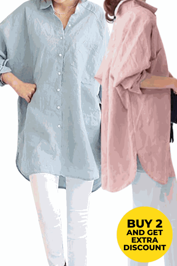 Evie | Oversized Linen Shirt